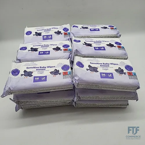 by Amazon Sensitive Babyfeuchttücher 1008 Tücher, unparfümiert, 18 Packungen à 5