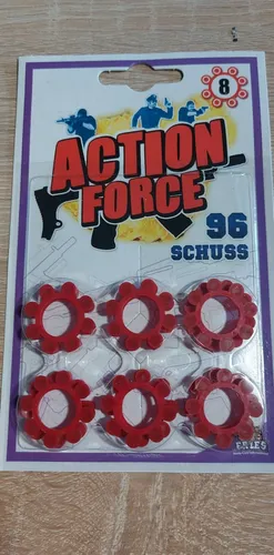 8-er Ring 96 Schuss Munition Fasching Karneval Party Kinder Pistolen Revolver