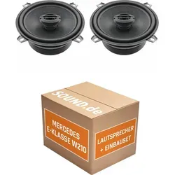 Hertz CX 130 Einbaupaket für Mercedes E-Klasse W210 - Komplettset mit 2x 13cm Hertz Koaxiallautsprechern für den einfachen Austausch in Ihrem Mercedes E-Klasse W210 (1996-2003). Inklusive Adapterringen und Stromdieben für eine perfekte Passform.