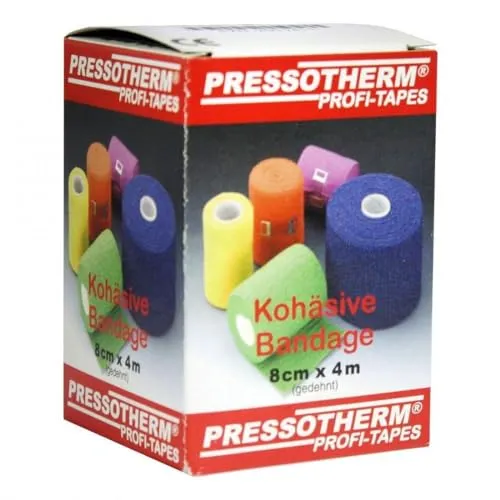 PRESSOTHERM Kohäsive Bandage 8 cmx4 m grün 1 St