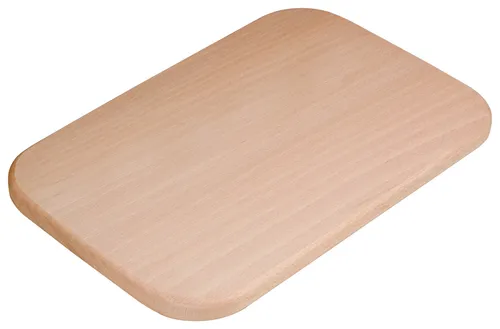 Schneidebrett Hackbrett Tranchierbrett Brett  abgerundete Ecken 38 x 26 cm Buche