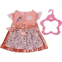 BABY born Dirndl - Puppenkleid für 43cm Puppen, mit Herzchen-Knöpfen und glitzernden Akzenten für festliche Anlässe
