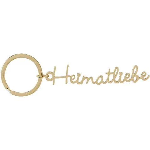Sheepworld, Gruss und Co - 47053 - Schlüsselanhänger, Heimatliebe, Metall, Größe mit Schlüsselring: 9,6cm x 3cm, Farbe: Gold