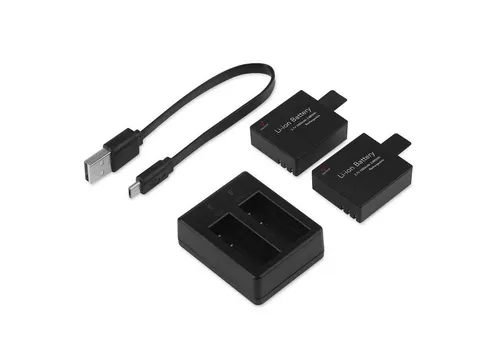 VICTURE Kamera-Akku Set mit Dual-Ladegerät