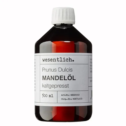 Mandelöl kaltgepresst von wesentlich. von wesentlich.