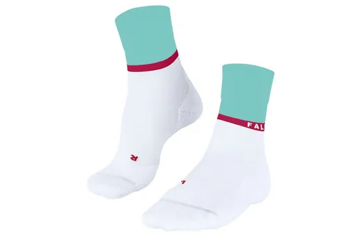 Falke Women's RU4 Endurance Compression Laufsocken 41-42 - Sportsocken mit optimaler Kompression für besten Halt und Komfort beim Laufen. Ideal für Roadrunning, Farbe: Weiß, Größe: 41-42.