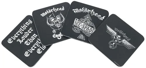 MOTÖRHEAD, Untersetzer 4-er Set - 4er Set in schwarz von Diverse