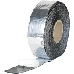 BT-Universaldichtband 100 mm breit x 10 m, ALU-BLANK - Selbstklebendes Dichtband, UV-beständig und alterungsbeständig, ideal für dauerhafte Abdichtungen in anspruchsvollen Umgebungen.