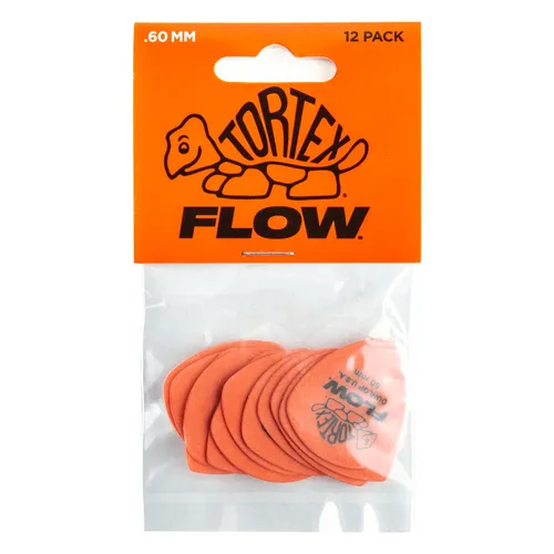 Dunlop 558P.60 Flow Standard Picks 0 60 mm in orange von Dunlop