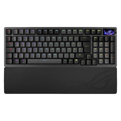 ASUS ROG Azoth 96 HE Gaming Tastatur – USB, RF Wireless & Bluetooth - Erleben Sie Gaming auf höchstem Niveau mit der ASUS ROG Azoth 96 HE Tastatur. Flexibel dank kabelgebundener und kabelloser Verbindung, ausgestattet mit RGB-Hintergrundbeleuchtung für individuelles Gaming-Feeling.