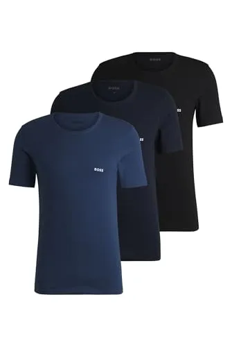 BOSS TShirtRN 3P Classic - Hochwertiges Herren T-Shirt - T-Shirts für Herren, aus 100% Baumwolle für ein weiches Tragegefühl und lässigen Look.