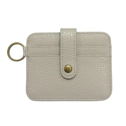 Leisofter Multifunktionale Kartentasche für Männer Leder, Wechselgeldtasche für Frauen, Kreditkartenhüllen für Herren, Mini-Geldbörse, ultradünne Geldbörse mit Schlüsselbund