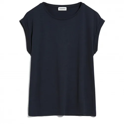 ARMEDANGELS Damen T-Shirt JILAANA Regular Fit Night Sky - Hochwertiges Regular Fit T-Shirt aus einem Mix von Tencel™ und Bio-Baumwolle. Ideal für einen lässigen Look und nachhaltige Mode. Hergestellt in Portugal.
