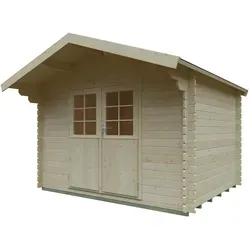 Kiehn-Holz Gartenhaus KH 28-099 Natur Unbehandelt 300 cm x 240 cm