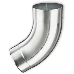 Rohrbogen 60° Grömo mit Einzug, Zink, verschiedene Größen (Ausführung: Ø 100mm)