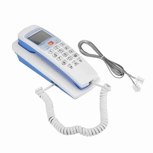 Socobeta Telefon Advanced Corded Telephone Festnetz Telefon Anrufer-ID für Heim und Büro(Weiß)