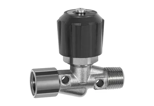 RIEGLER Verteiler Riegler Nadelventil, Messing vernickelt, IG/AG, Rp/R 1/8, DN 4