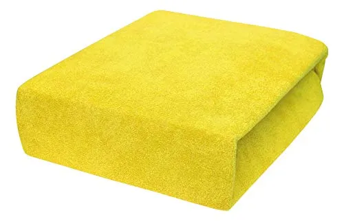 4mybaby GmbH Spannbettlaken Spannbettuch mit Neuster Technik Hergestellt Bettlaken mit Gummizug Frottee 22 Farben und 14 Größen