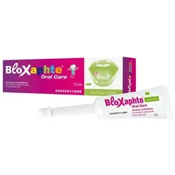 Bloxaphte Oral Care Junior-Gel - bei Aphthen für Kinder - Arzneimittel zur Behandlung von Aphthen, mit hochmolekularer Hyaluronsäure für schnellen Schmerzlindereffekt und fruchtigem Geschmack, ideal für Kinder.