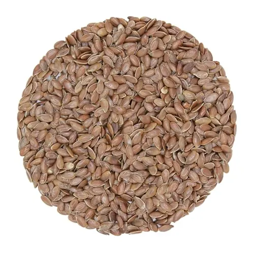 1000Kräuter Leinsamen ganz Leinsaat braun ganze Körner naturbelassen und vegan (500g)