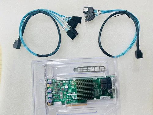 Supermicro AOC-S3008L-L8E 12Gbps HBA IT mode ZFS FreeNAS unRAID+2*SFF-8643 SATA