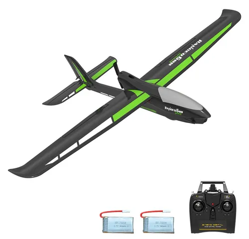 Insma RC-Flugzeug 2,4 GHz 4-Kanal 6-Achsen-Gyro Kunstflug Segelflugzeug RTF, mit 2 Akku 600mm Spannweite