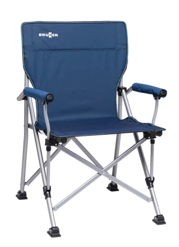 Brunner Cruiser Faltstuhl, blau - Camping-Möbel mit hohem Komfort, stabiler Bauweise und robustem Polyesterbezug für entspannte Stunden im Freien.