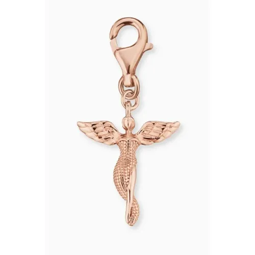 Engelsrufer Damen Charm Anhänger Schutzengel - Rosévergoldet - Clasp Charms für Damen, eleganter Schutzengel aus rosévergoldetem Sterling Silber mit Karabinerverschluss – ideal für Allergiker und bietet Geborgenheit.