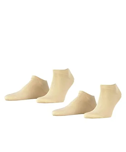 ESPRIT Herren Sneakersocken Basic Uni Multipack M Sn Baumwolle kurz einfarbig 2 Paar, Beige Cream 4011, 43-46