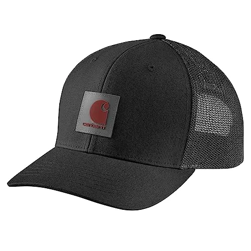 Carhartt Herren Rugged Flex Twill Cap - Hochwertige Cap mit Stretch-Mesh-Rückseite und Carhartt Force-Schweißband, ideal für aktiven Tragekomfort und Stil.