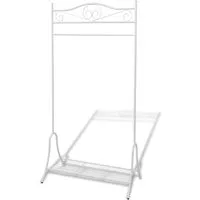 Stilvoller Garderobenständer aus Stahl 90x44x174 cm in weiß von vidaXL