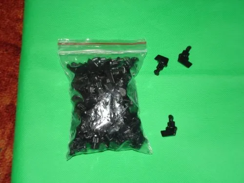 Playtastic Zubehör zu kreative Kugelbahnen: Schienenarm-Befestigung für Kugel-Achterbahn, 100 Stück (Metallkugel Bahn, Professionelle Kugel-Achterbahnen)