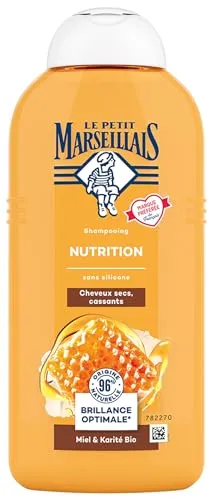 Le Petit Marseillais Shampoo, 300 ml, Crème Nutrition, Honig de Provence et Karité Bio Import