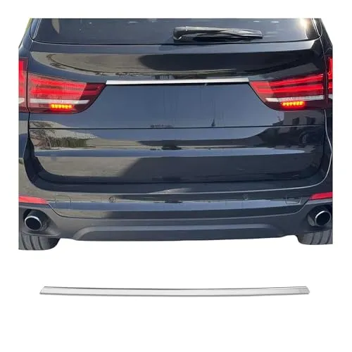 OMAC Blende Heckklappe 1221054 für BMW - Kofferraumblende aus hochwertigem Edelstahl, speziell für BMW-Modelle von 2013 bis 2018. Verleiht Ihrem Fahrzeug einen eleganten Chrom-Look und wird mit Montageanleitung geliefert.
