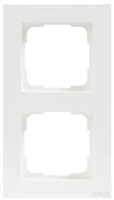 OPUS 55 KUBUS Abdeckrahmen 2-fach, polarweiß (512.602.37)