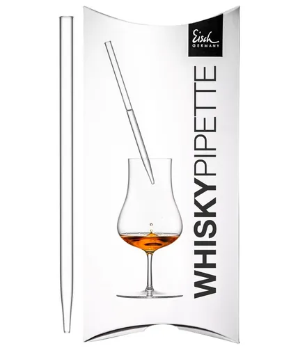 Eisch Whisky-Pipette Gentleman klar - Hochwertige Pipette aus stabilem Spezialglas, ideal für mehr Aromenvielfalt beim Whisky-Genuss. Perfekt für Kenner und Genießer!