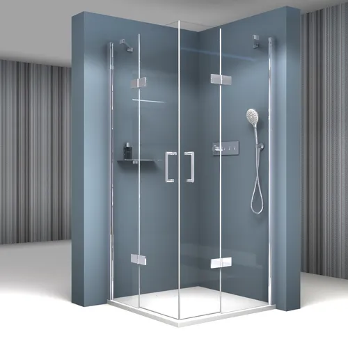 BERNSTEIN Duschkabine EX809 - Eleganter Eckeinstieg mit Drehtür - Duschtüren: BERNSTEIN Duschkabine EX809 mit innovativem Nano Hebe-Senk-Mechanismus und ESG-Sicherheitsglas für höchsten Komfort und Sicherheit.
