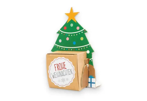 itenga Geschenkbox itenga Geschenkverpackung Tannenbaum (Motiv 27)