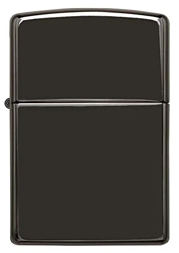 Zippo Feuerzeug Ebony, 24756, Schwarz, Einheitsgröße - Hochwertiges Feuerzeug aus robustem Messing, ideal für alle Wetterbedingungen. Vertraue auf die legendäre Zippo Qualität und das zeitlose Design.