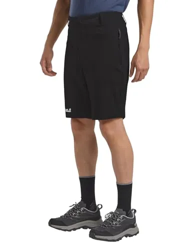 Jack Wolfskin Hikeout Shorts M black (6000) 54 - Wanderhosen für Herren, leicht und elastisch aus TEXASHIELD CORE, wasser- und windabweisend für optimalen Schutz bei jedem Wetter.