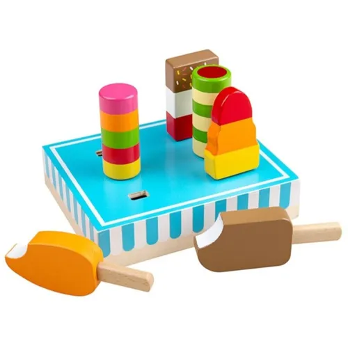 Bigjigs Toys Wooden Ice Lollies Spielzeugset aus Holz 3 y+ 7 St.