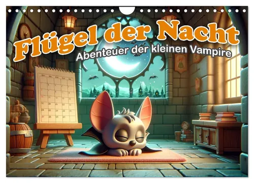 Flügel der Nacht: Abenteuer der kleinen Vampire - Artefacti Artefacti - Kalender mit 14 Seiten, 2. Edition 2025, ideal für Kinder und Vampir-Fans. Erlebe magische Abenteuer das ganze Jahr über!