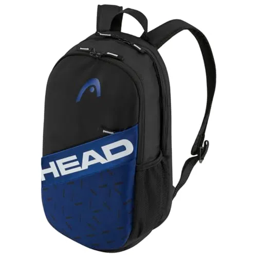 HEAD Unisex-Adult Team Backpack 21L - Blau/Schwarz - Tennisschläger-Rucksack mit gepolstertem Fach für bis zu zwei Rackets, integriertem Schuhfach und praktischem Design für Sportler.