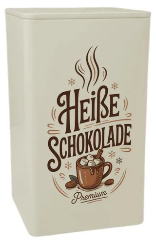 Heiße Schokolade Dose 900ml mit Spruch