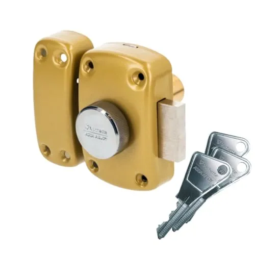Vachette CYCLOP Türriegel für Knauf/Zylinder – Öffnung mit Knauf innen, Schlüssel außen – Zylinder Ø 23 mm, Länge 30 mm, 5 Stifte – 67600C/SC – Anti-Dietrich – 3 Schlüssel