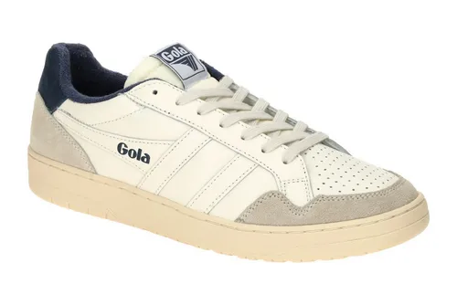 Gola Unisex Eagle Sneaker - Off White/Navy, 42 EU - Herren-Sneaker mit bequemem Textilfutter und strapazierfähiger Gummisohle, ideal für lässige Outfits und den täglichen Gebrauch.