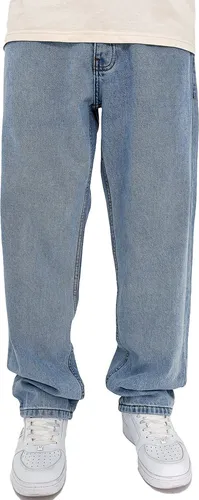 DADA Baggy Jeans Loose Fit mit DADA Stickerei - Größe 34W - Jeans im Baggy-Style mit 100 % Baumwolle für höchsten Komfort und Atmungsaktivität. Auffällige DADA Stickerei auf der Gesäßtasche, ideal für Streetwear-Fans.