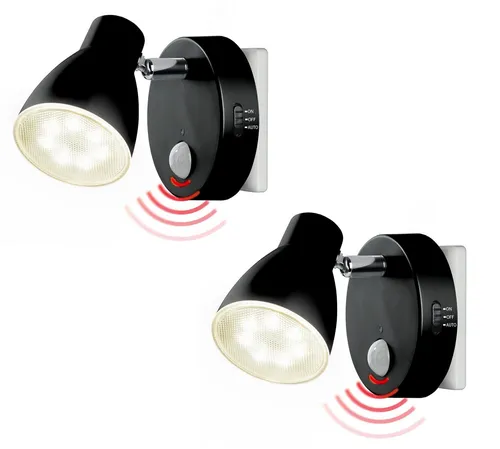 TRANGO LED Nachtlicht *MILO*, 2er Set mit Bewegungssensor von Trango