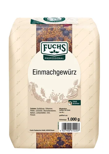 Fuchs Prof Einmachgewürz Gewürzmischungen 1kg 4027900612207