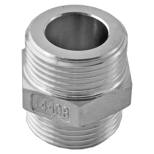 Edelstahl Doppelnippel DN25 (1